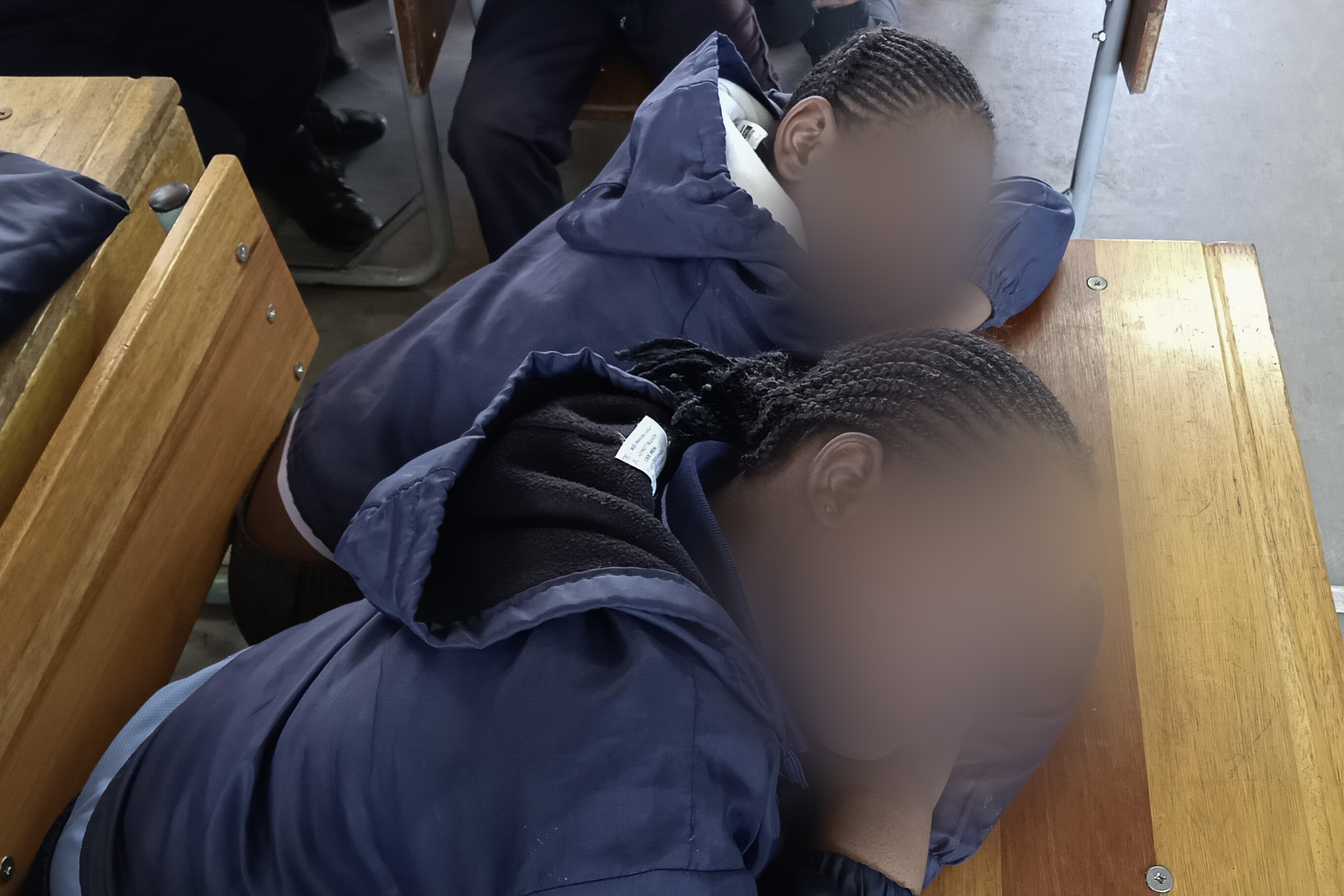 Pupils taking a nap in class at Botlokwa Special School in Limpopo, South Africa on 06 June 2025. Photograph Ntokozo Abraham/SAAJP